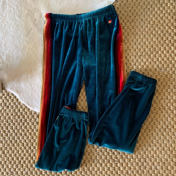 Aviator Nation Velvet Joggers Pants Xs 